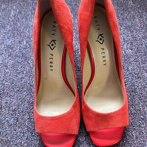 Katy Perry Caitlin Rubix Cube Block Heel Open Toe Shoes - Size 8 - New